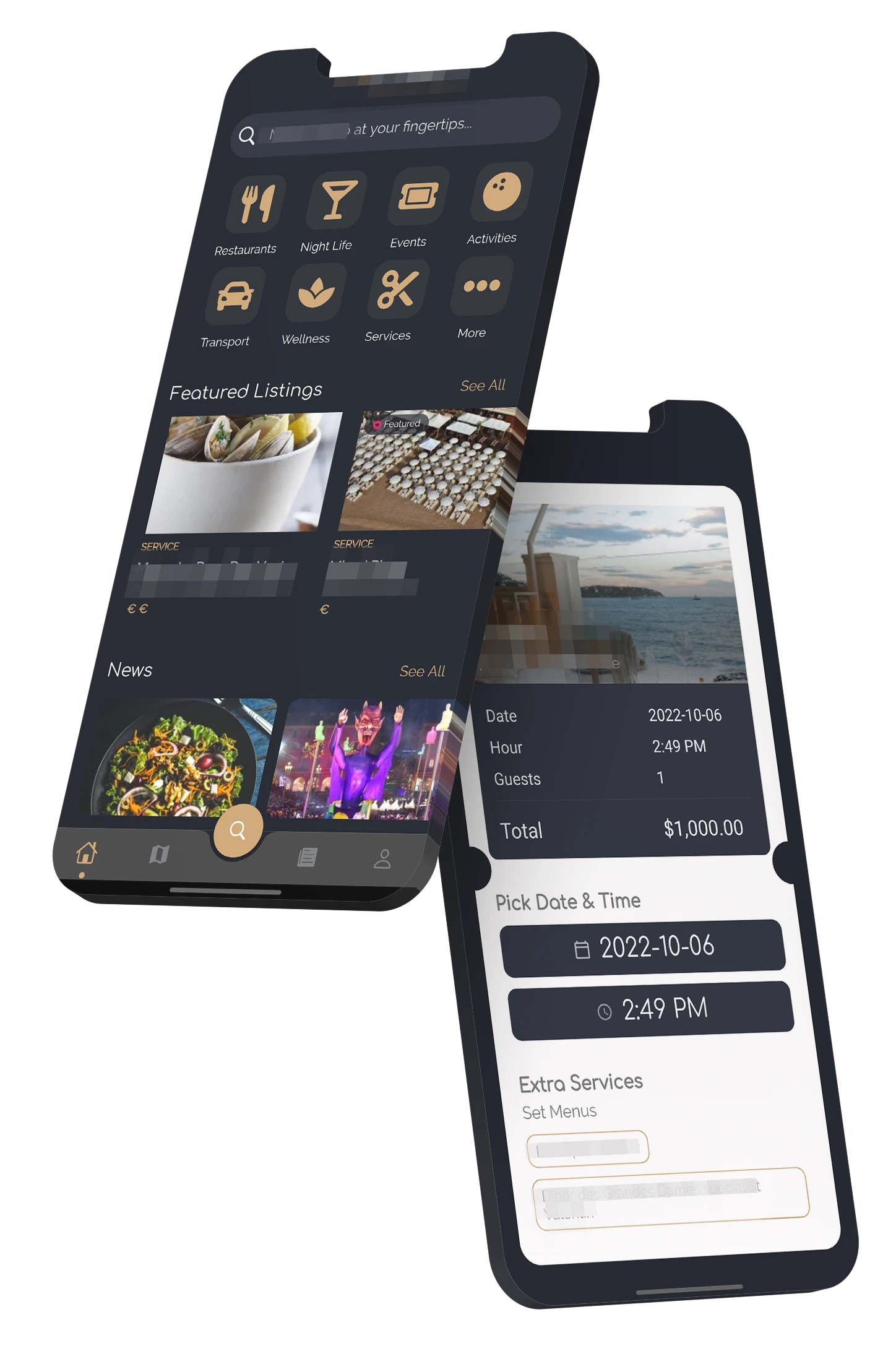 HORECA Booking Platform App Screenshots