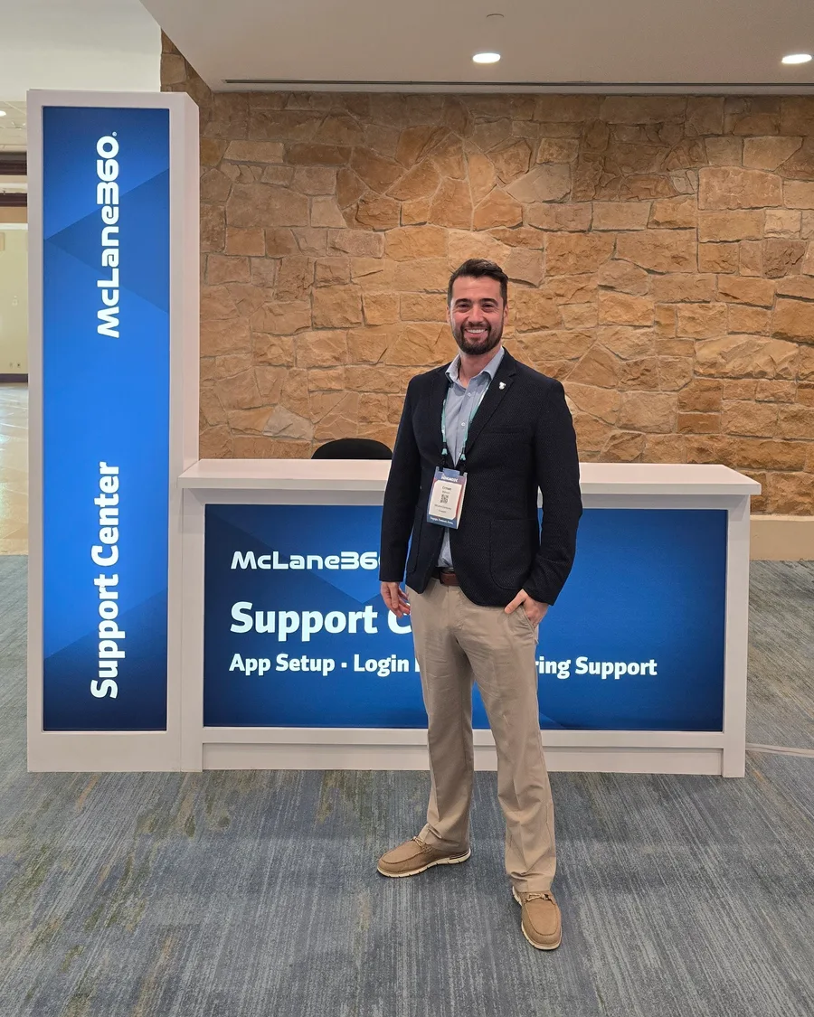 Erman Yaman at the McLane360 Support Center during McLane Engage 2026